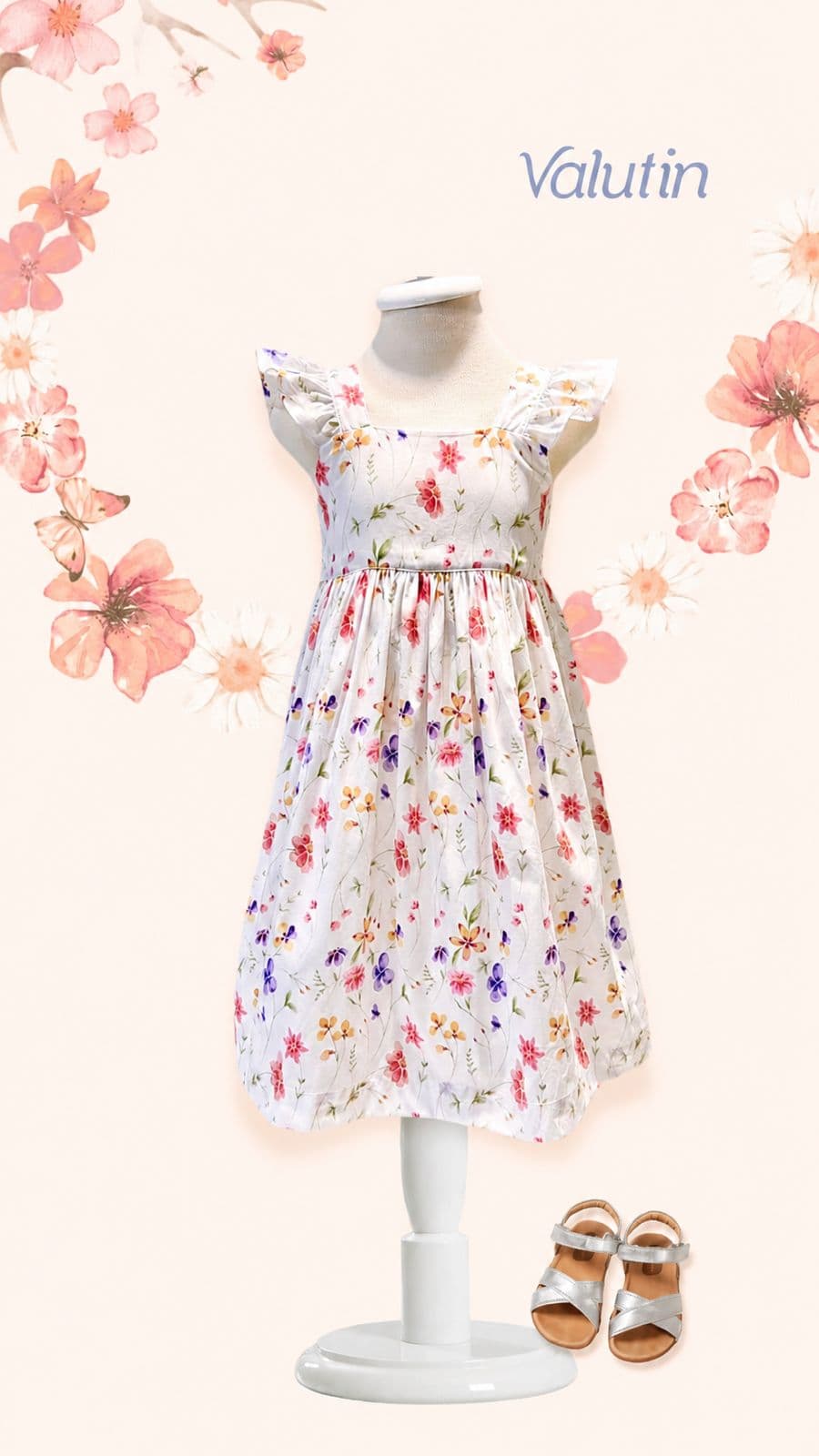 Vestido Algodão — Floral — Floral