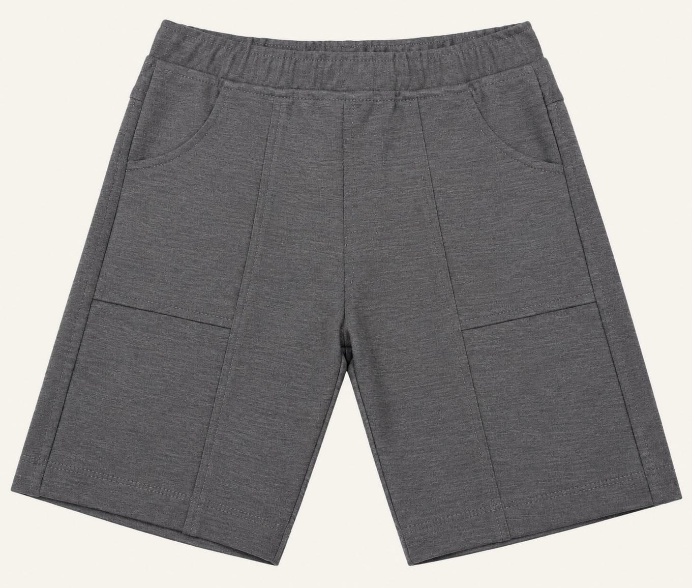 Bermuda Moletom — Cinza