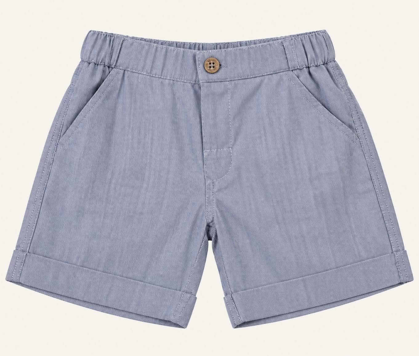 Shorts de Algodão — Azul