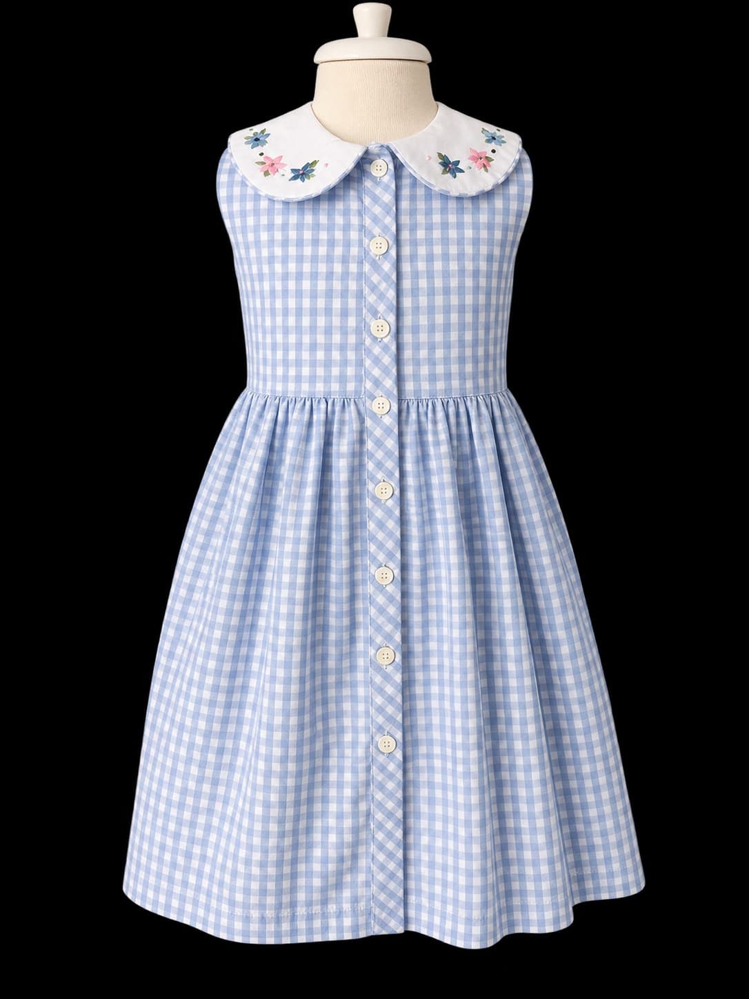 Vestido Xadrez — Xadrez azul